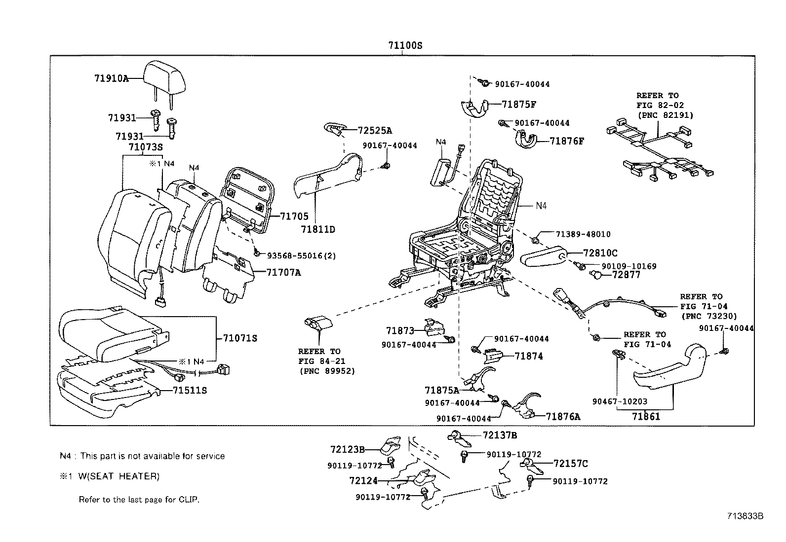 Exploded illustration 713833B