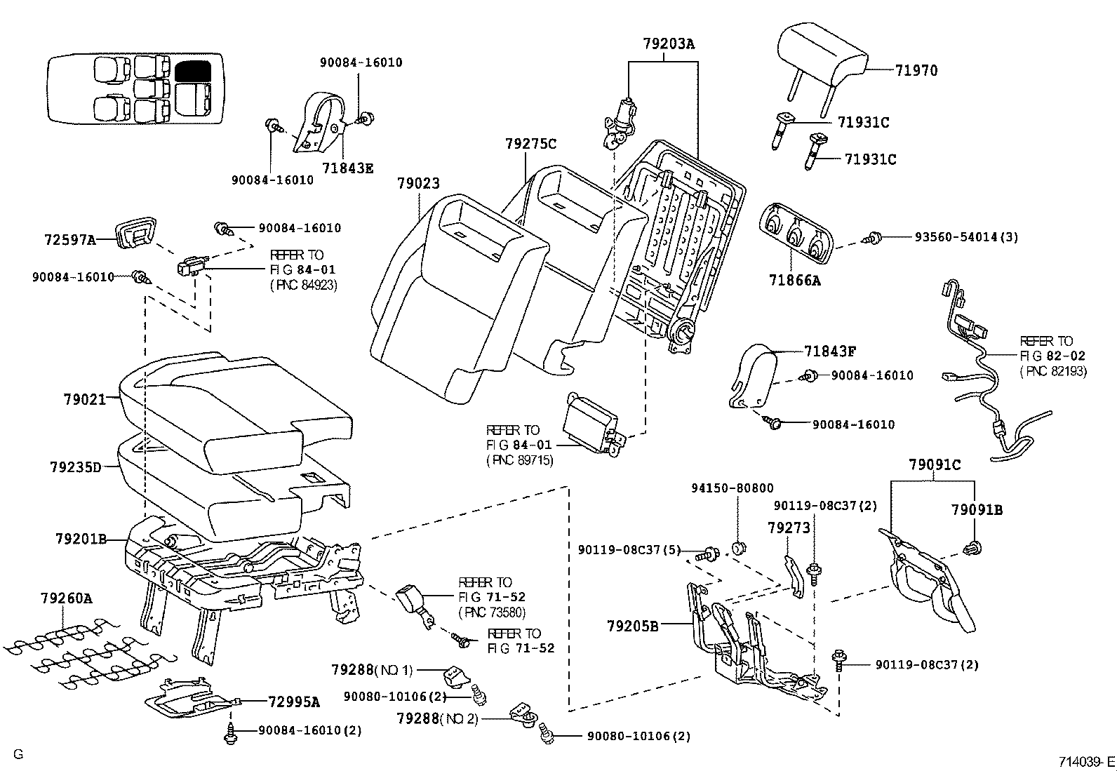 Exploded illustration 714039E