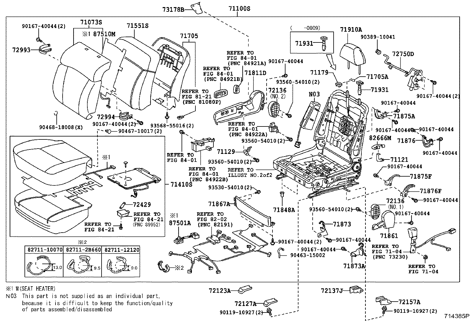 Exploded illustration 714385P