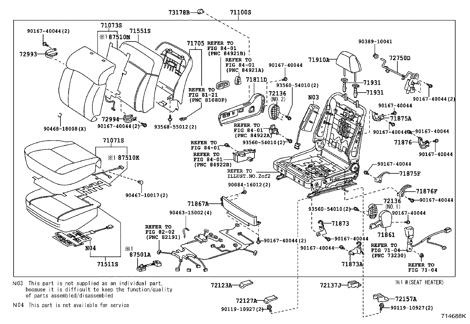 Exploded illustration 714688K