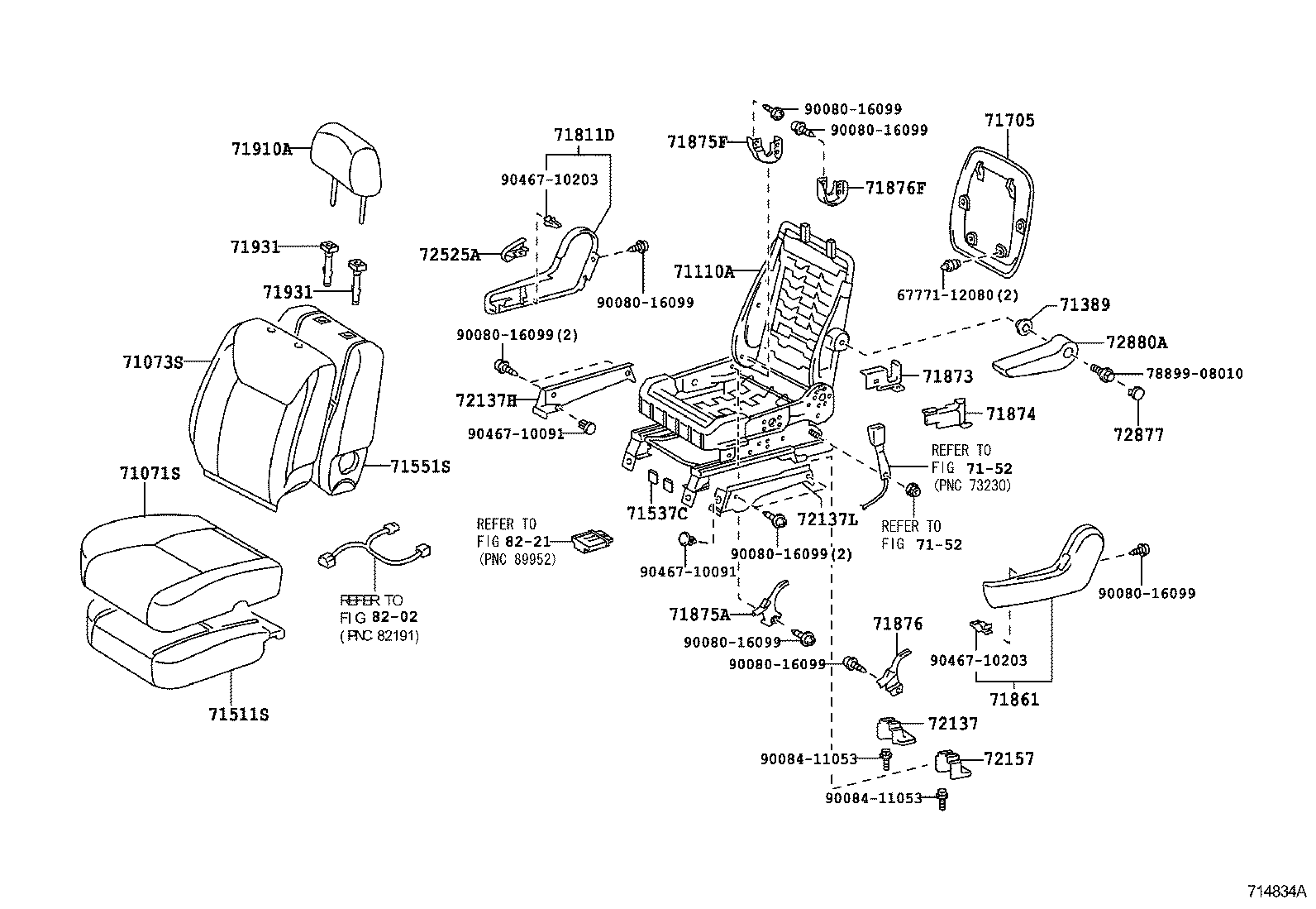 Exploded illustration 714834A