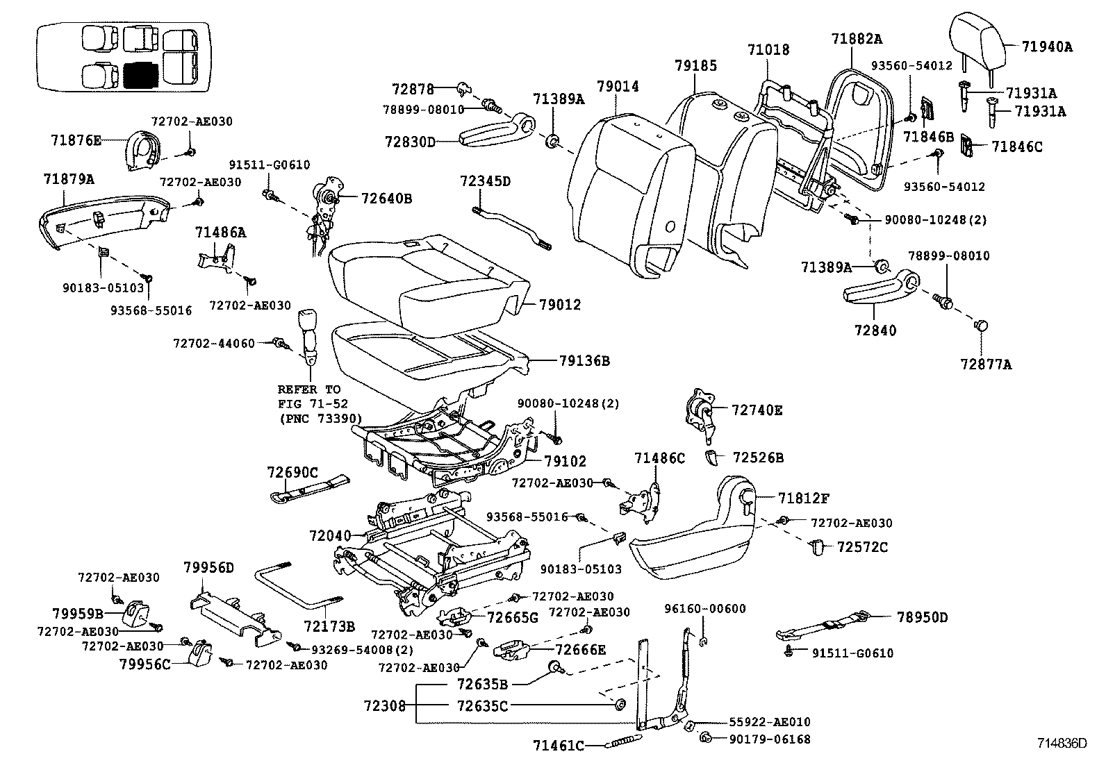 Exploded illustration 714836D