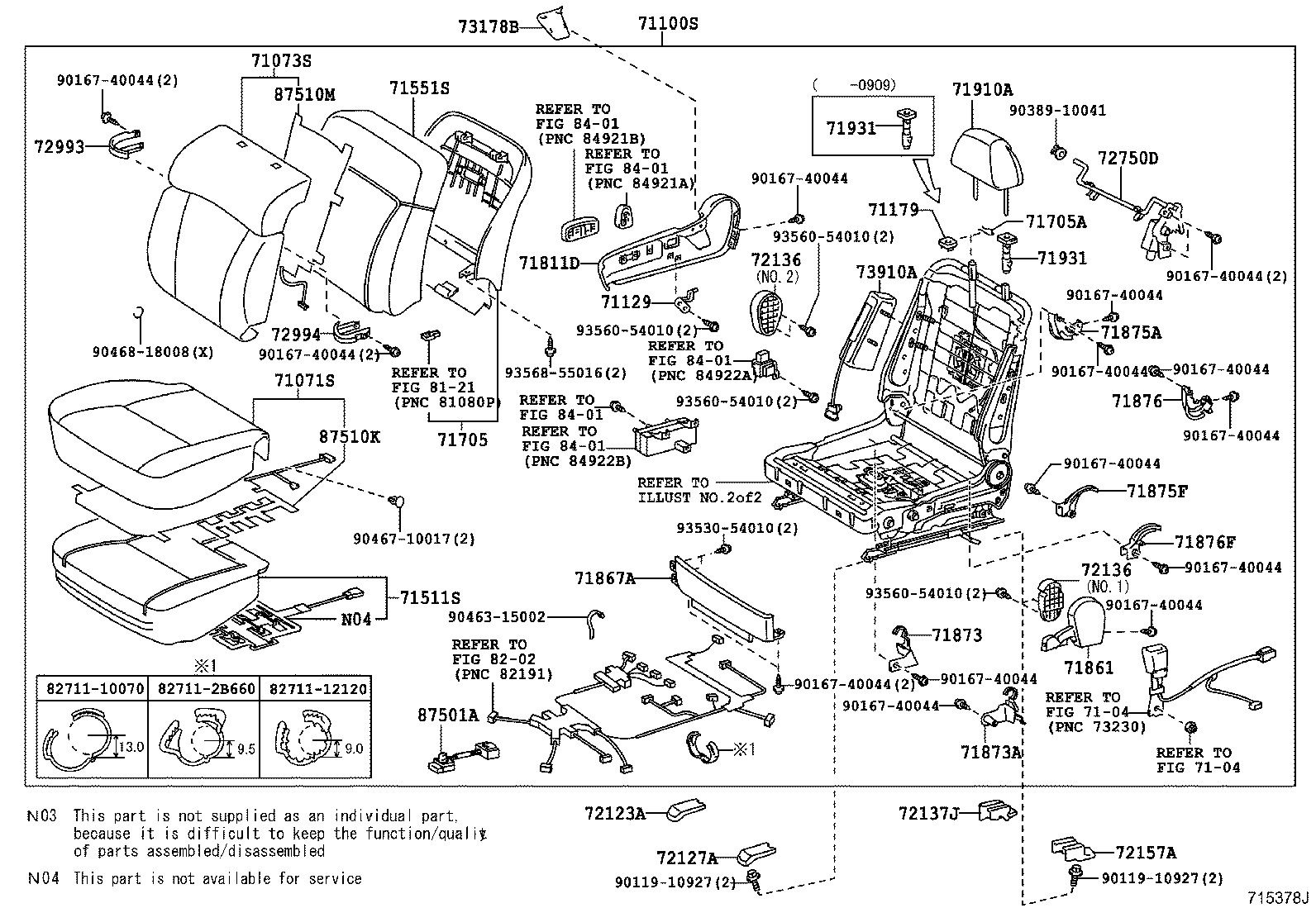 Exploded illustration 715378J