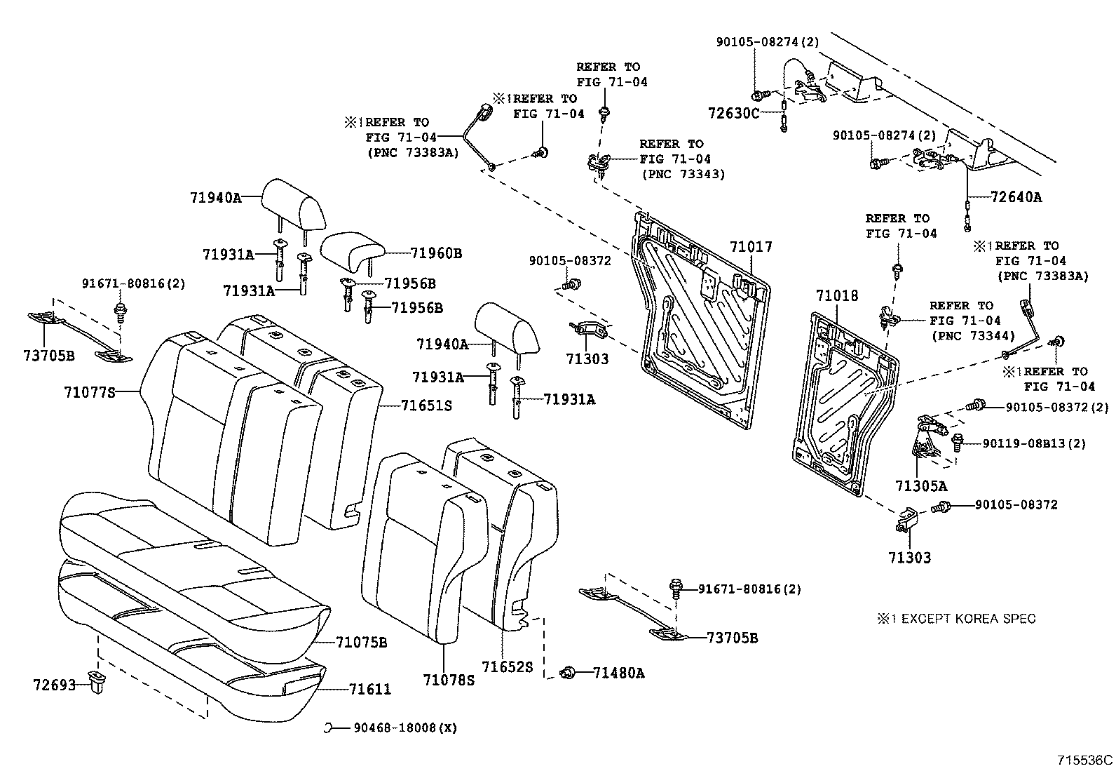 Exploded illustration 715536C