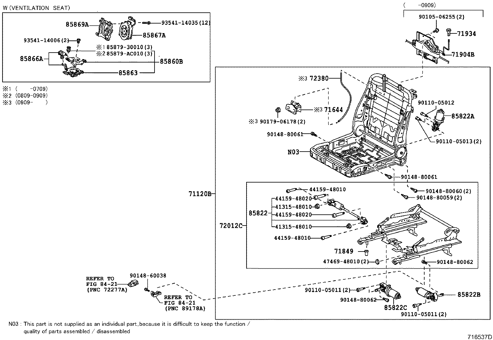 Exploded illustration 716537D