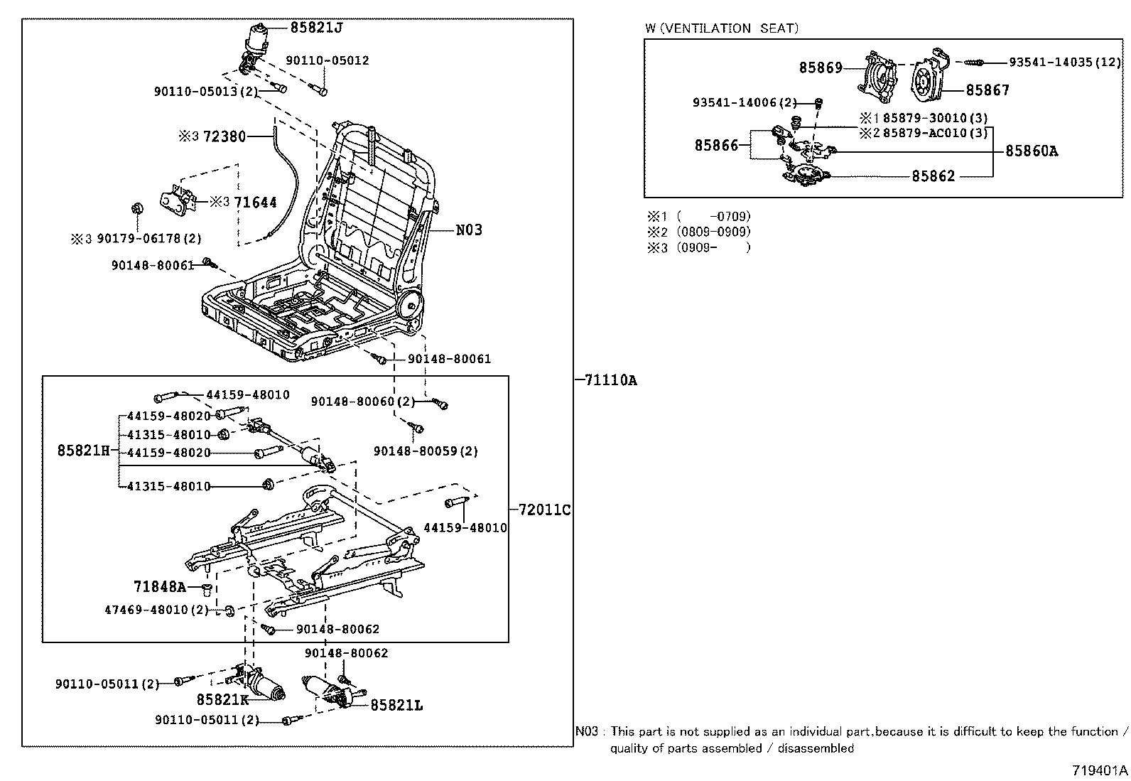 Exploded illustration 719401A