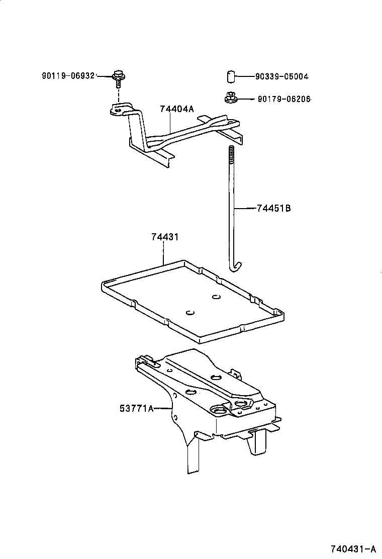 Exploded illustration 740431A