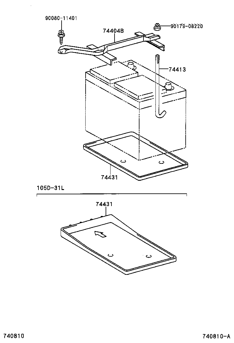 Exploded illustration 740810A
