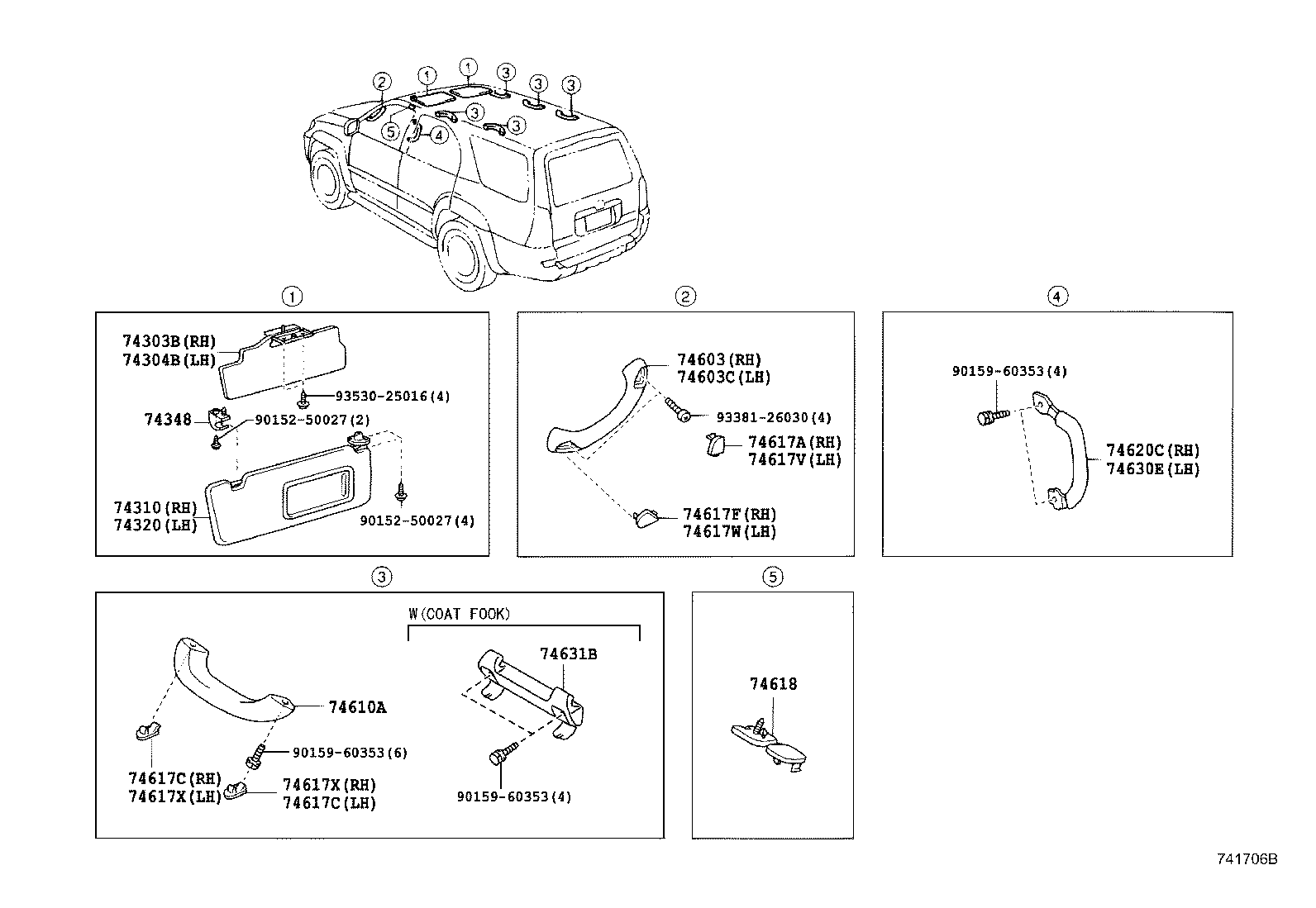 Exploded illustration 741706B