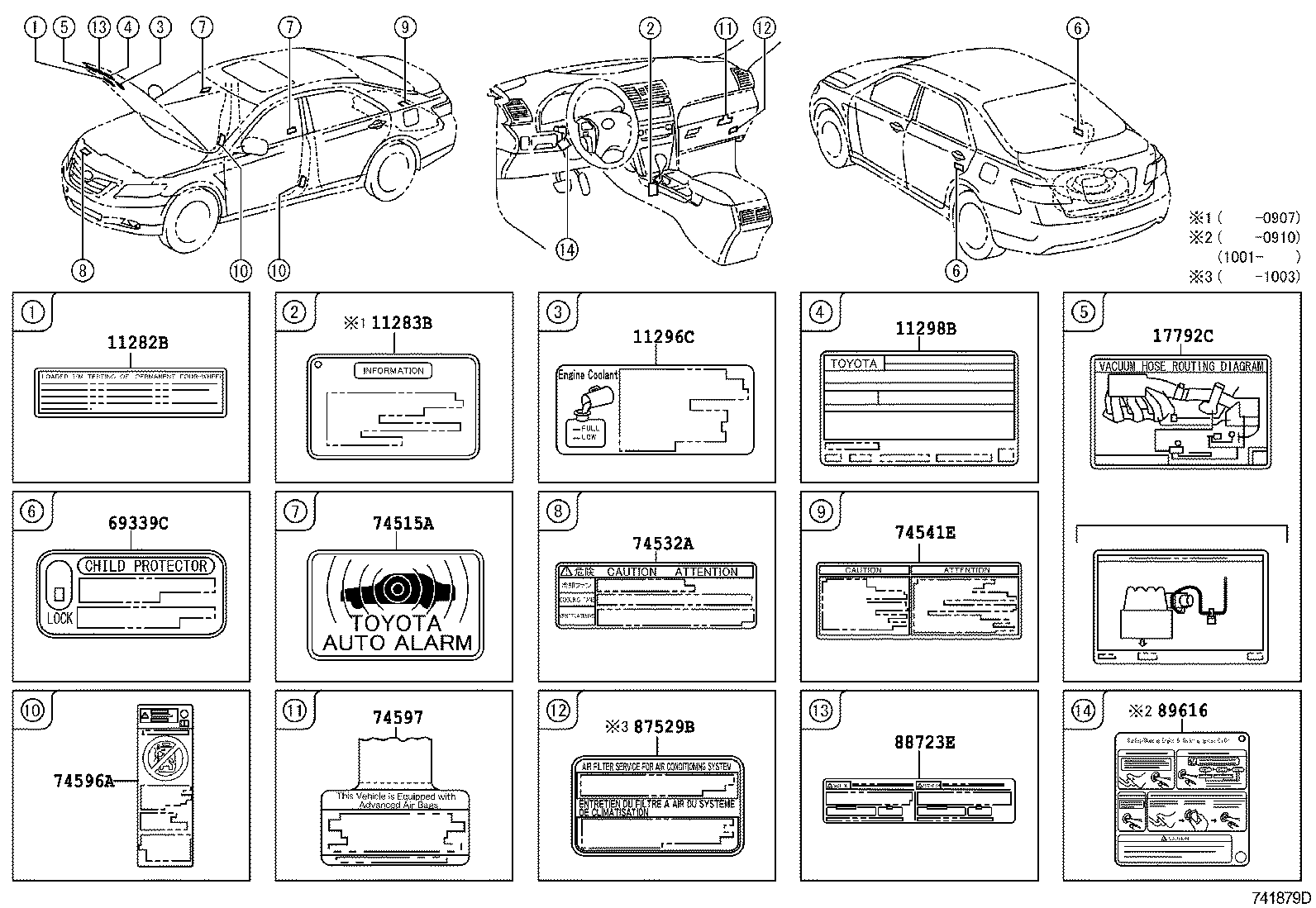 Exploded illustration 741879D