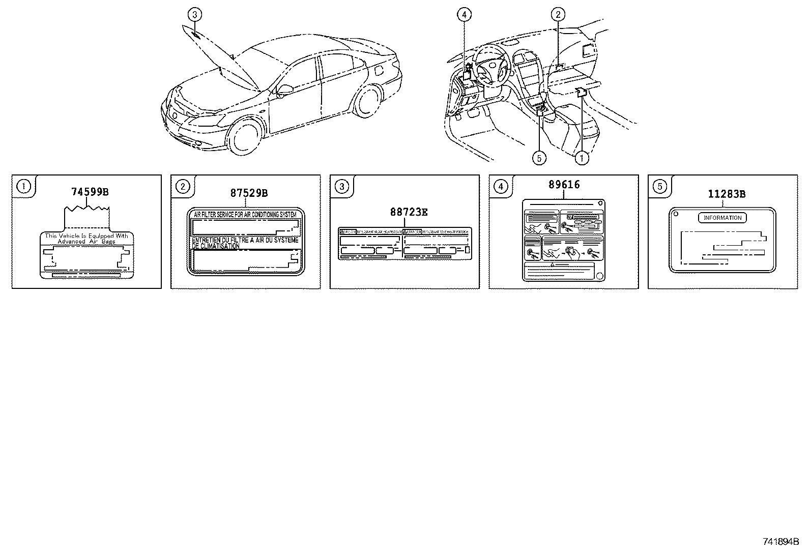 Exploded illustration 741894B