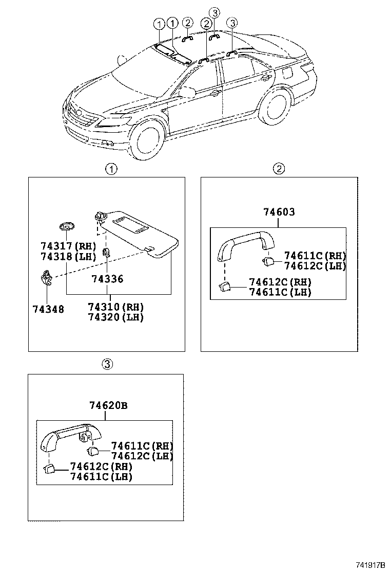 Exploded illustration 741917B