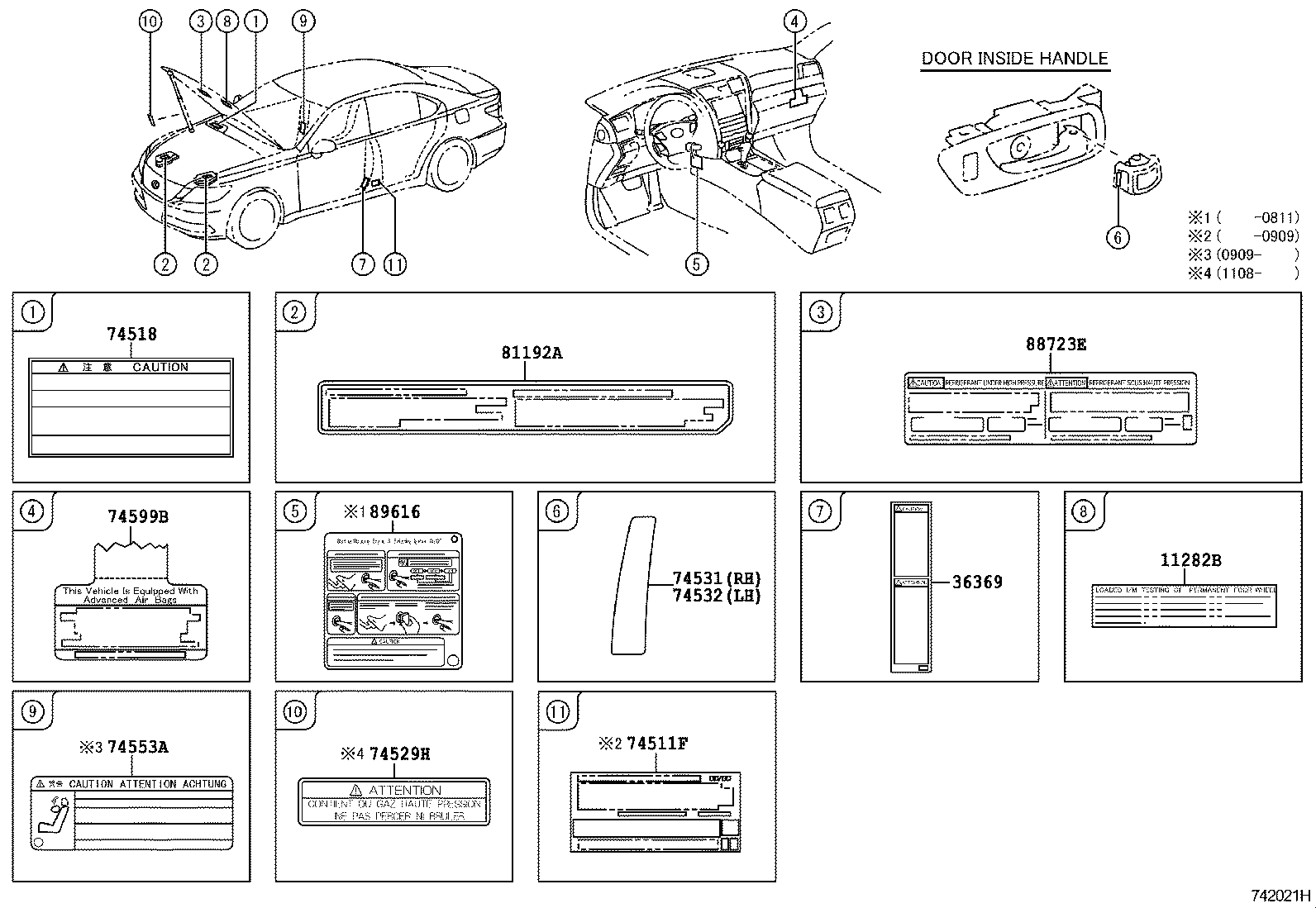 Exploded illustration 742021H