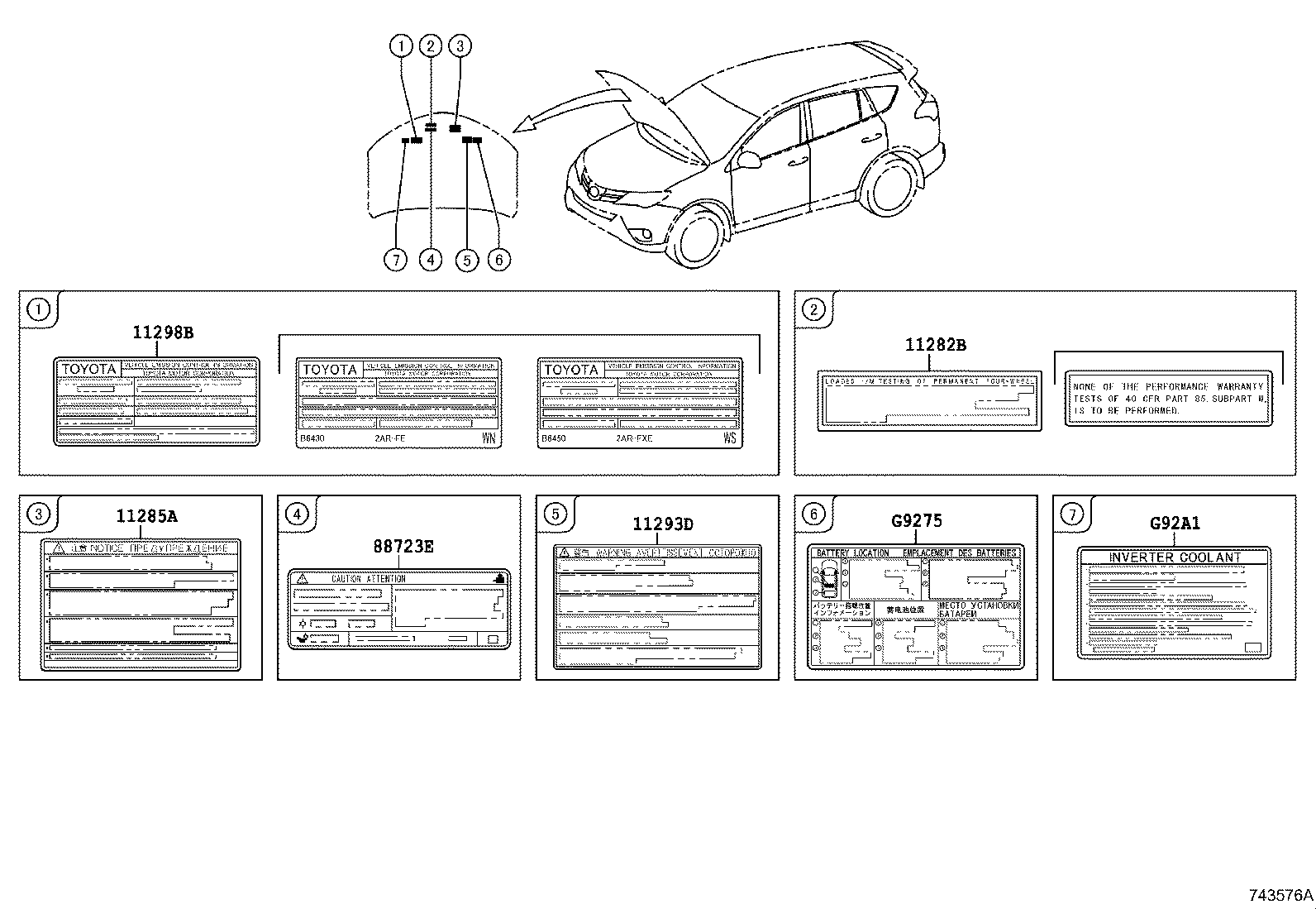 Exploded illustration 743576A