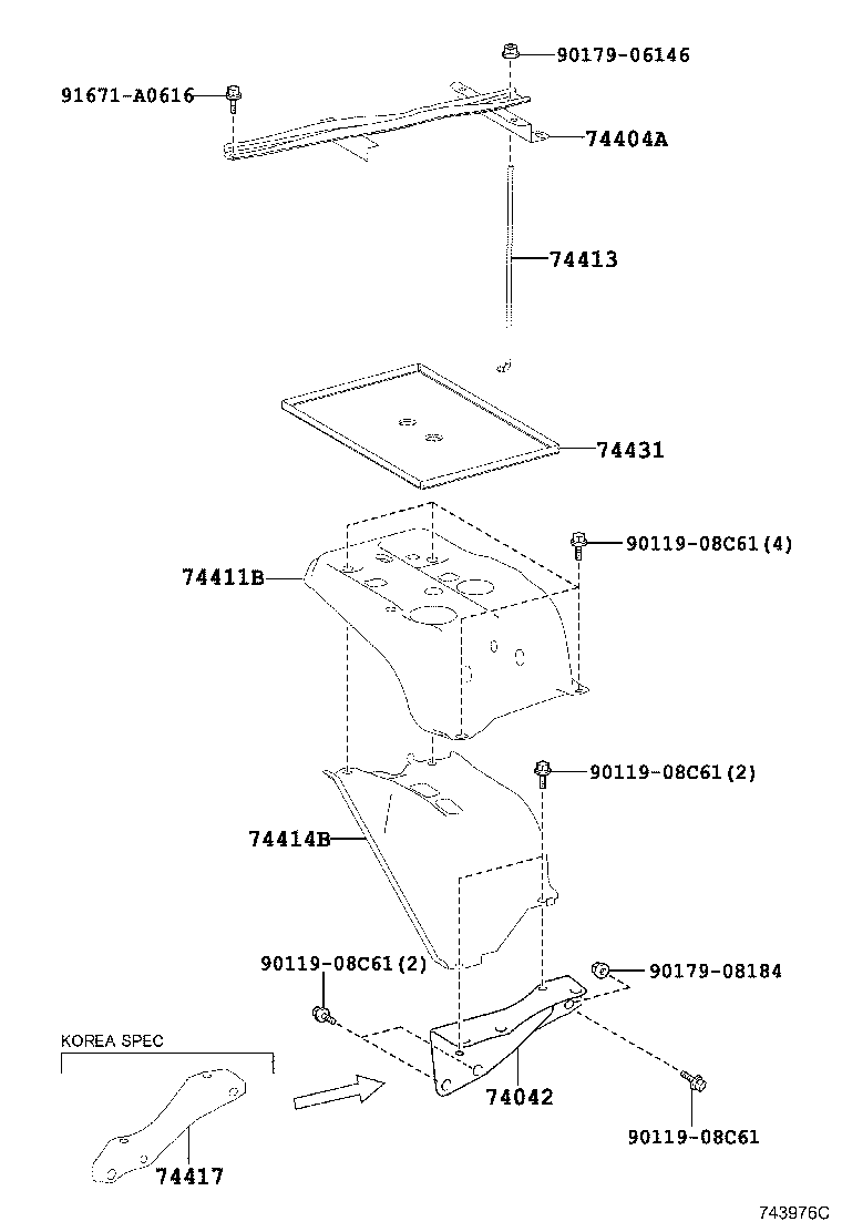 Exploded illustration 743976C