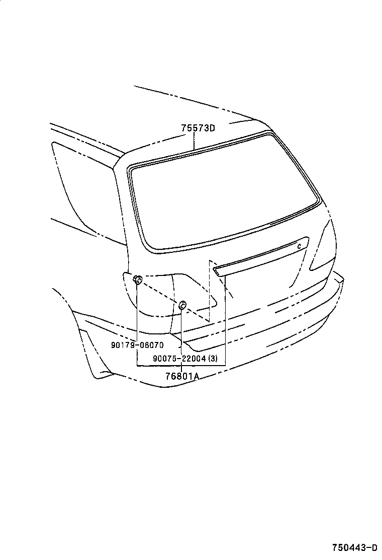 Exploded illustration 750443D