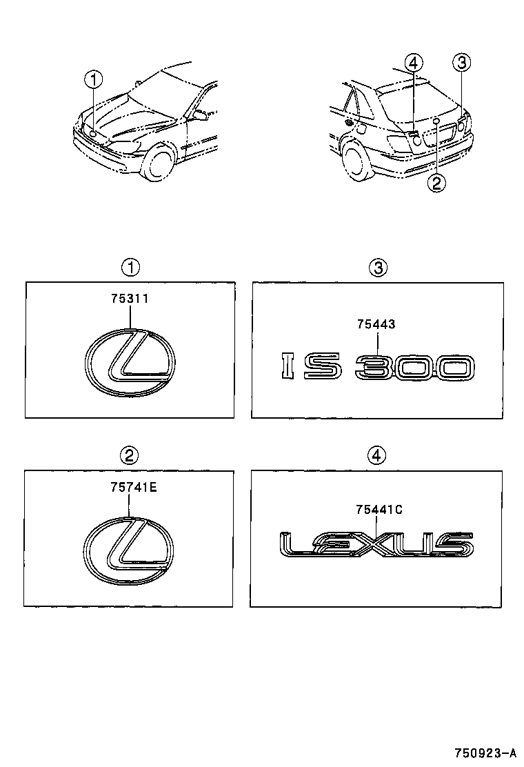 Exploded illustration 750923A