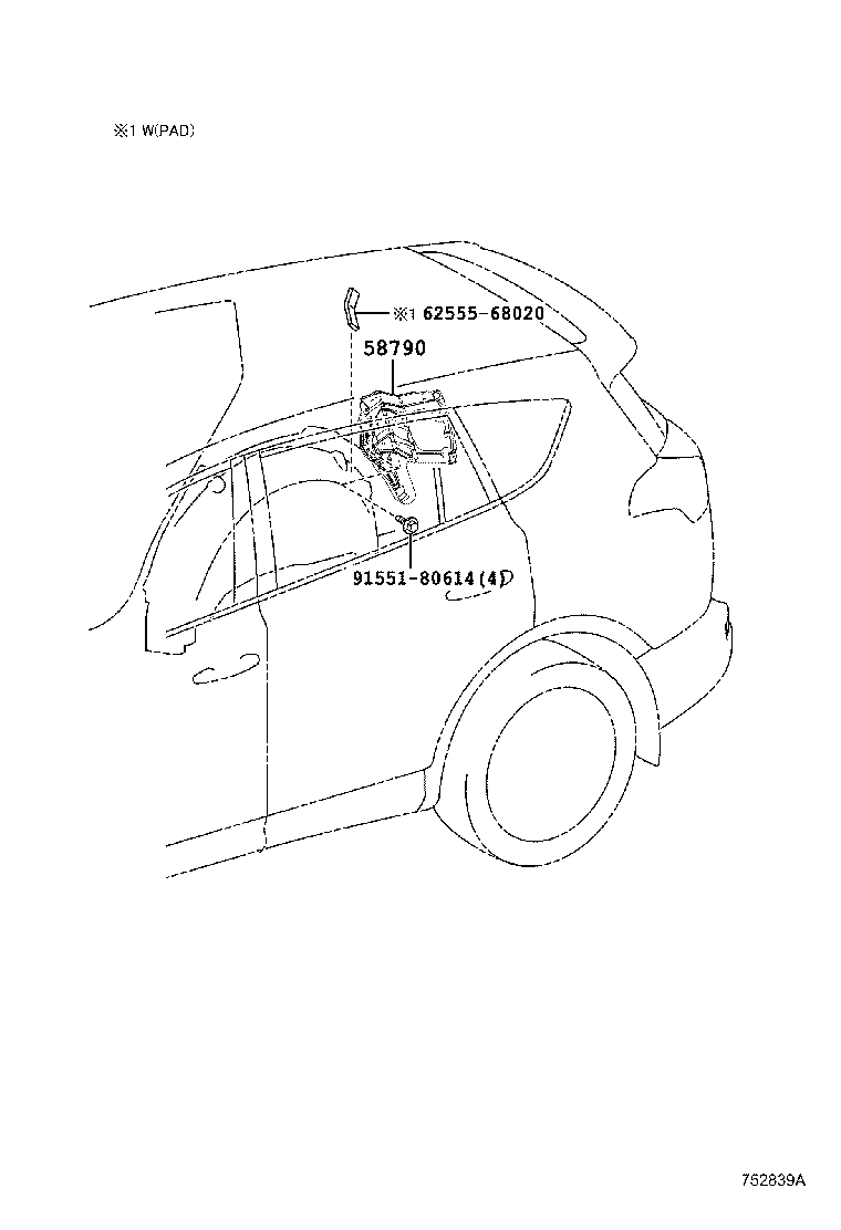 Exploded illustration 752839A