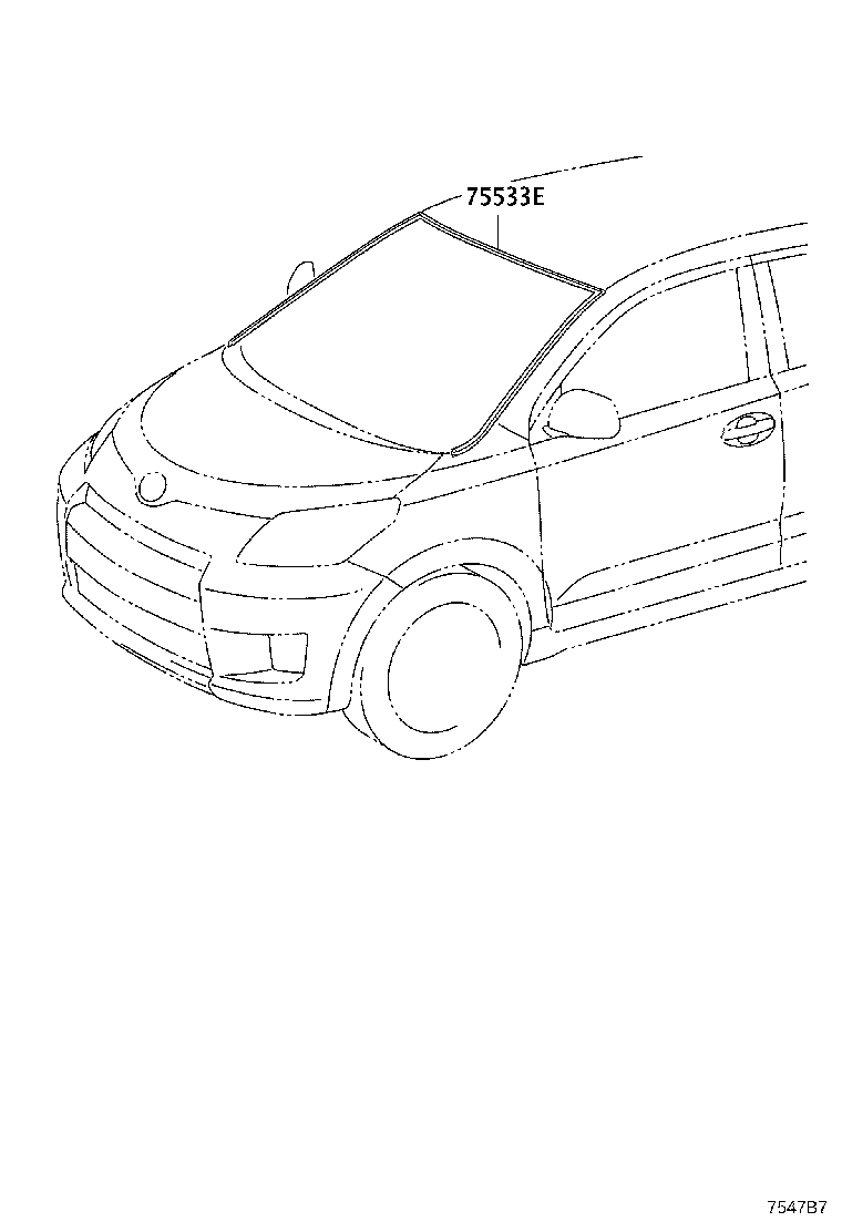 Exploded illustration 7547B7