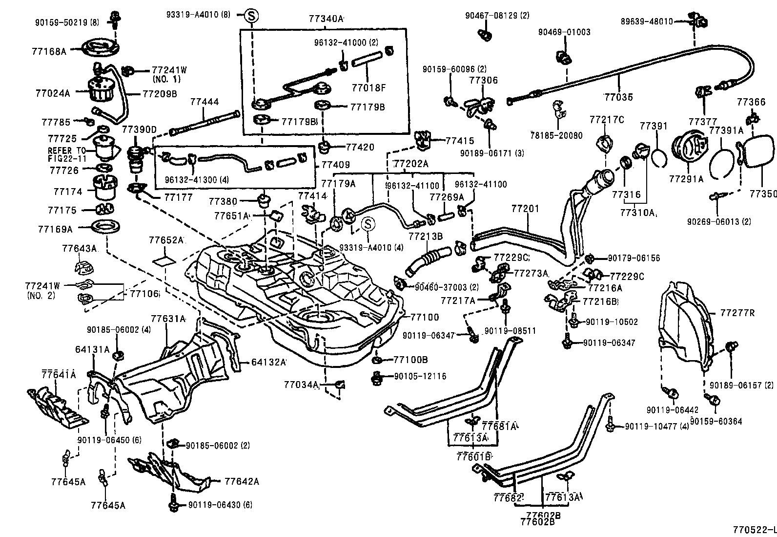 Exploded illustration 770522L