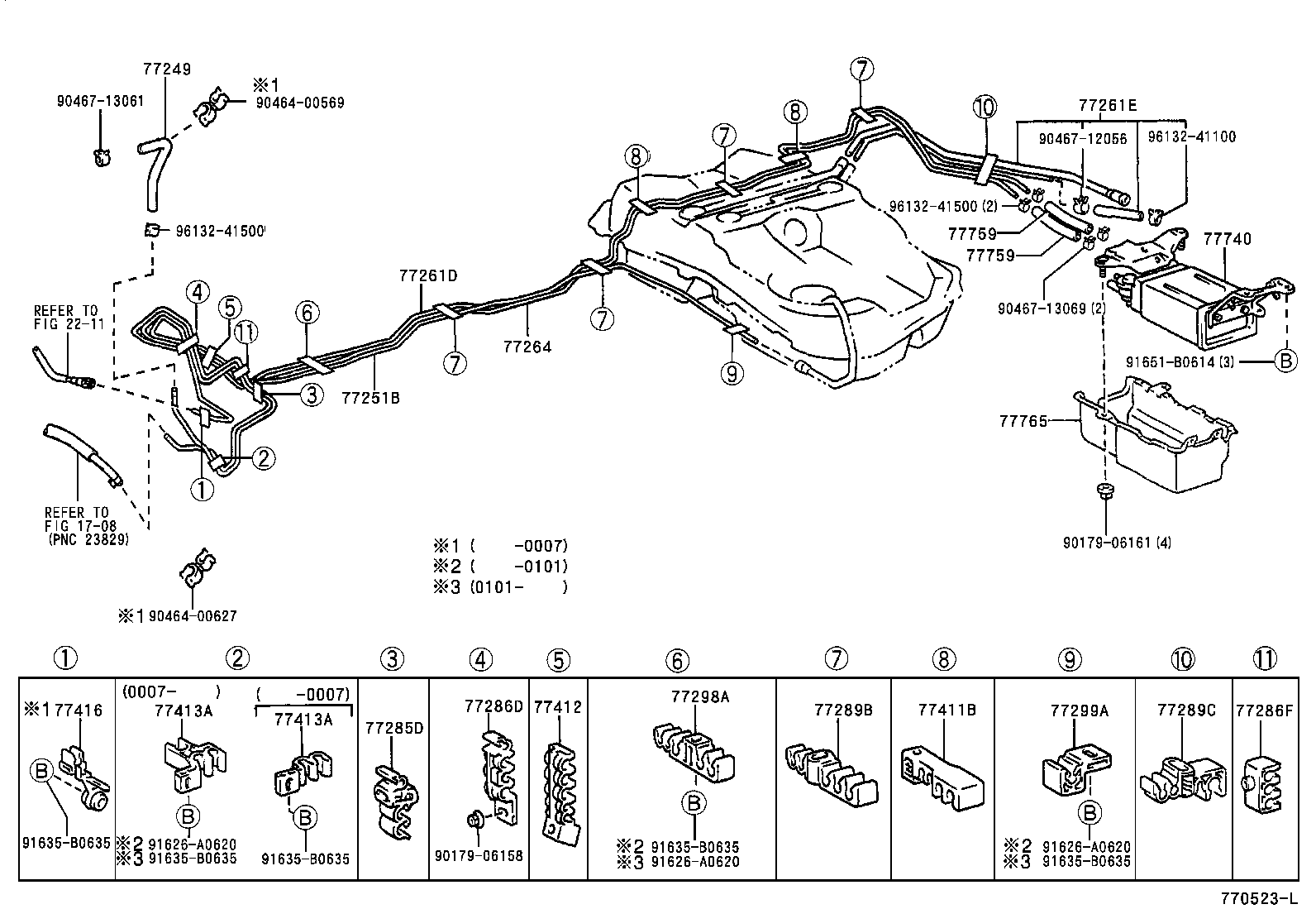 Exploded illustration 770523L
