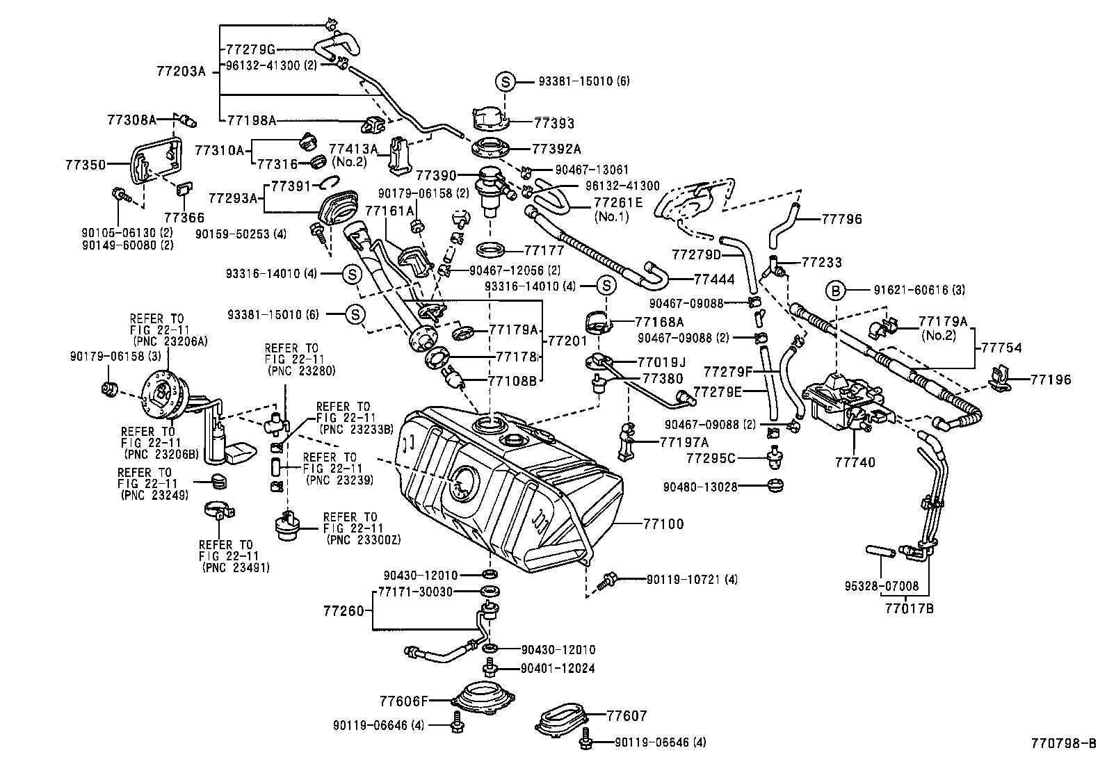 Exploded illustration 770798B