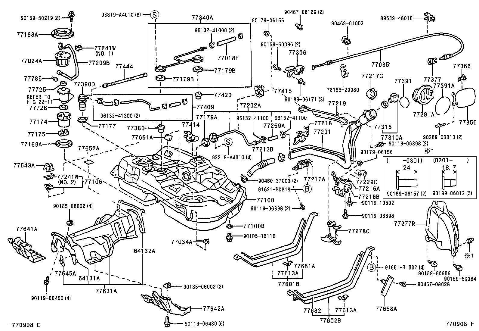 Exploded illustration 770908F