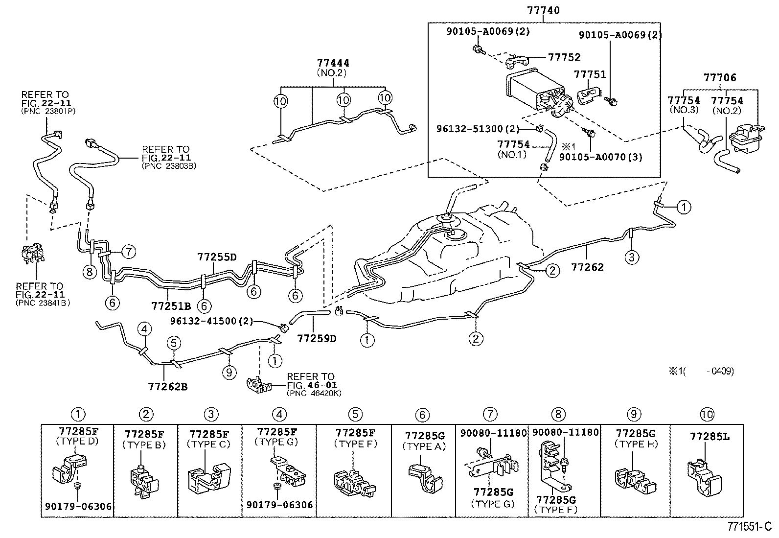 Exploded illustration 771551C