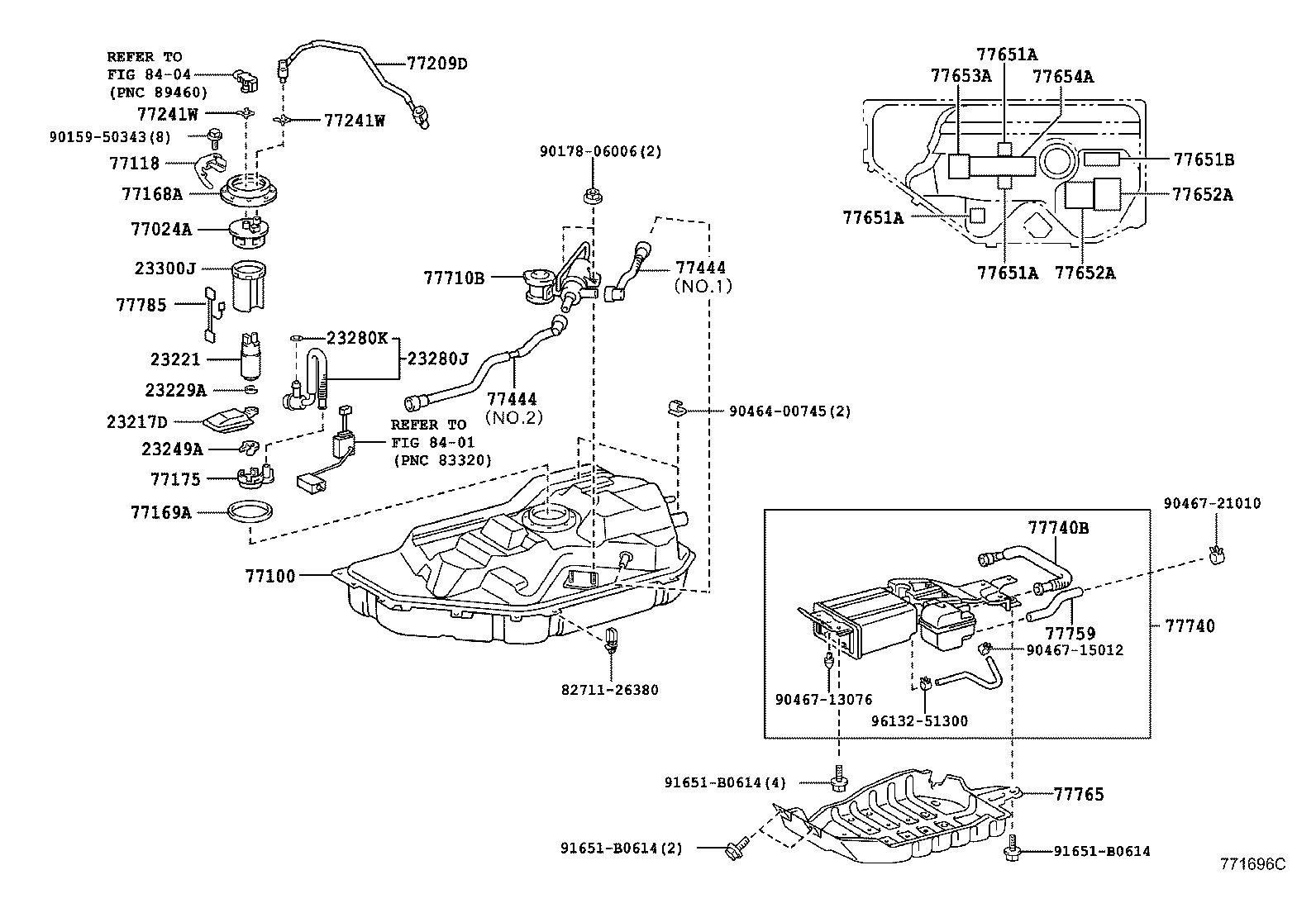 Exploded illustration 771696C