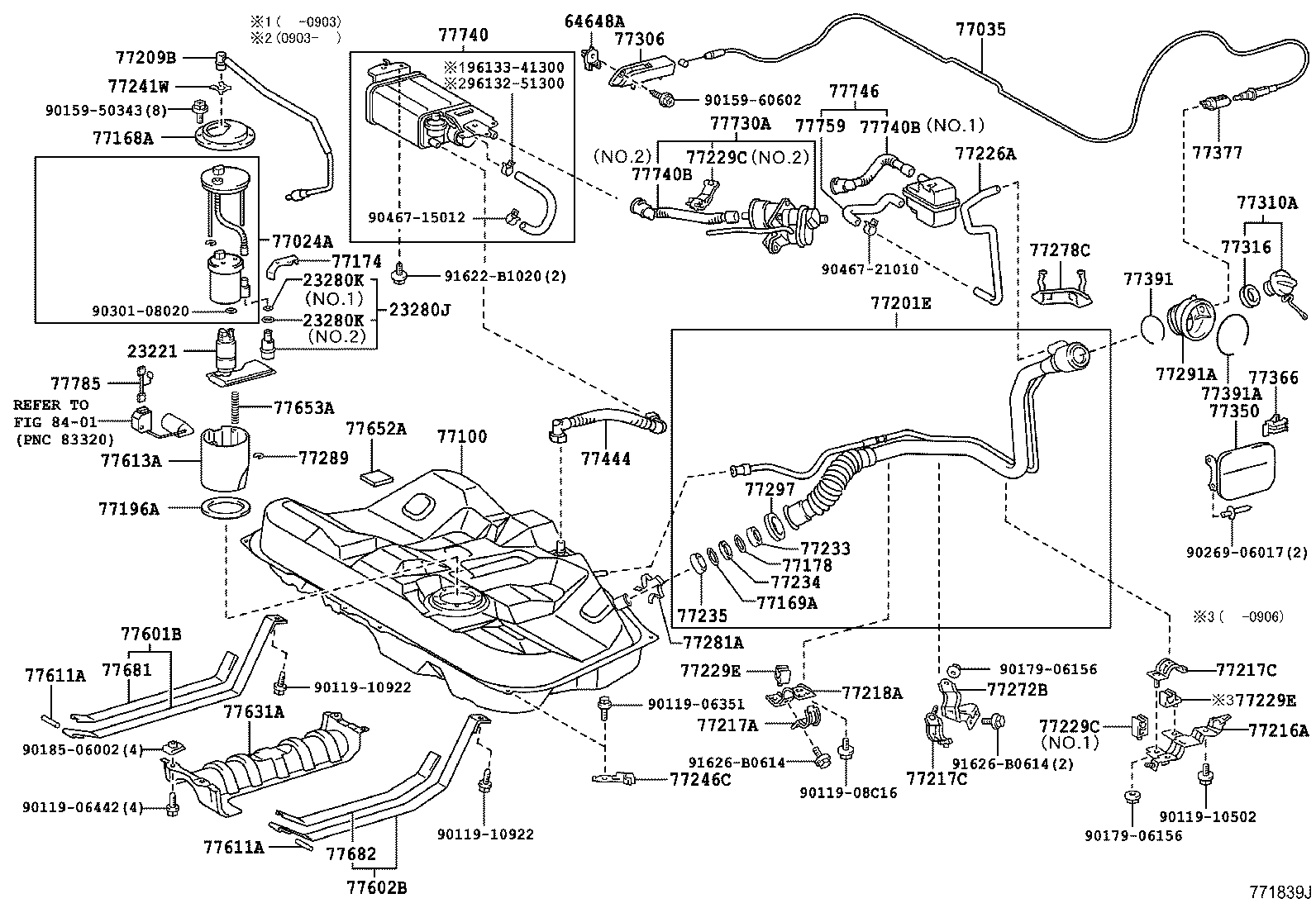 Exploded illustration 771839J