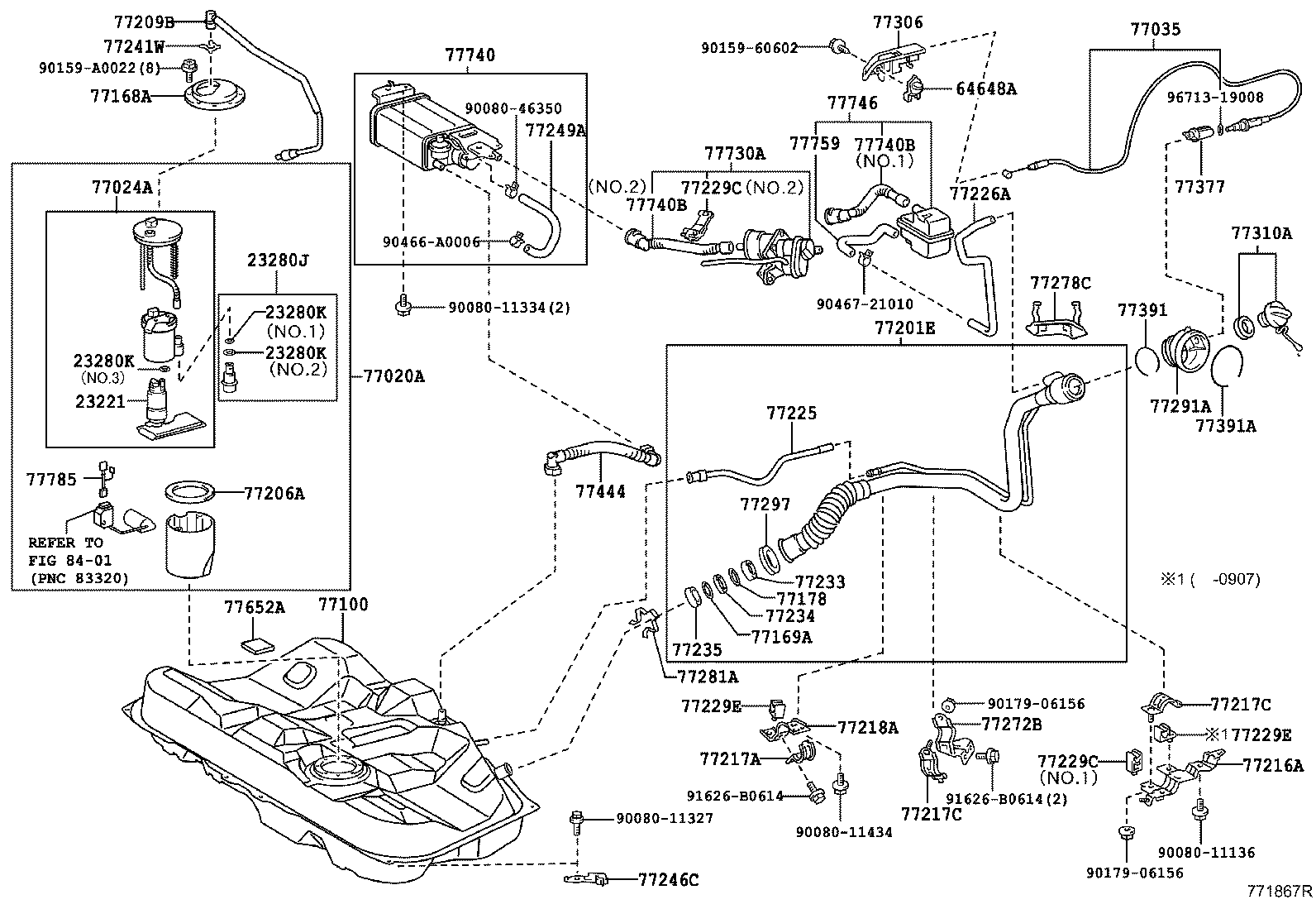Exploded illustration 771867R