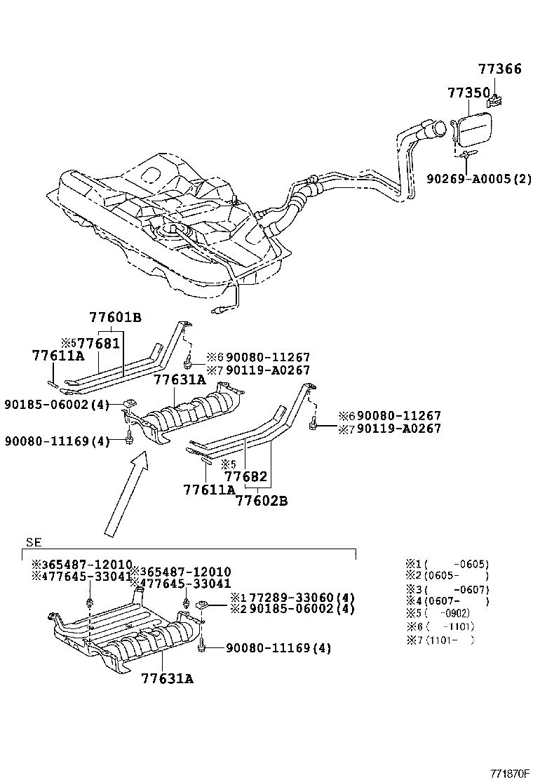 Exploded illustration 771870F