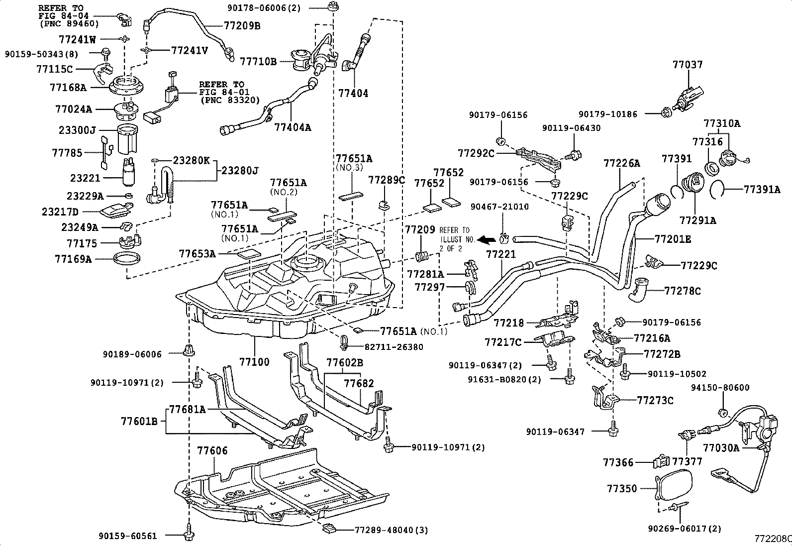 Exploded illustration 772208C