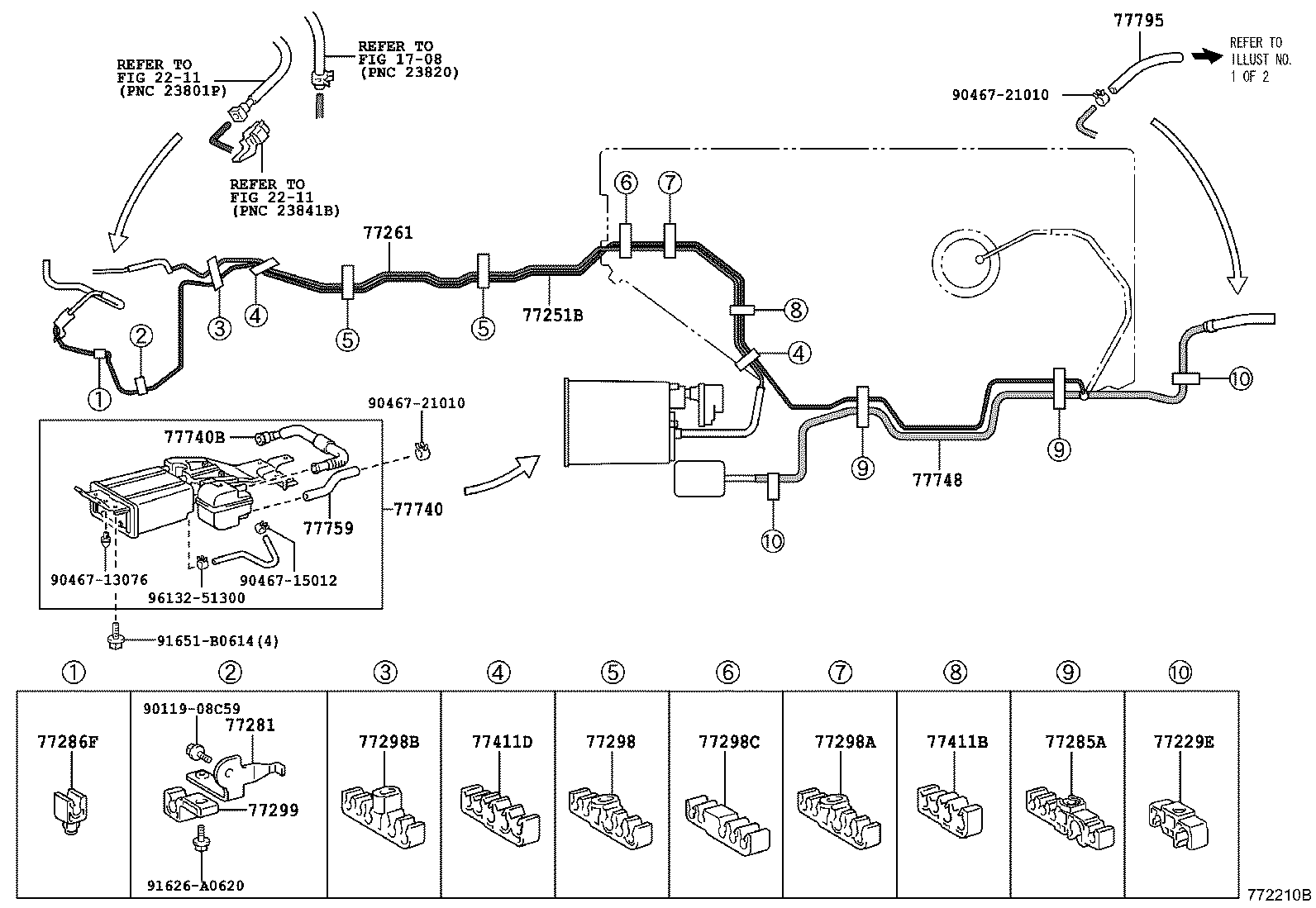 Exploded illustration 772210B