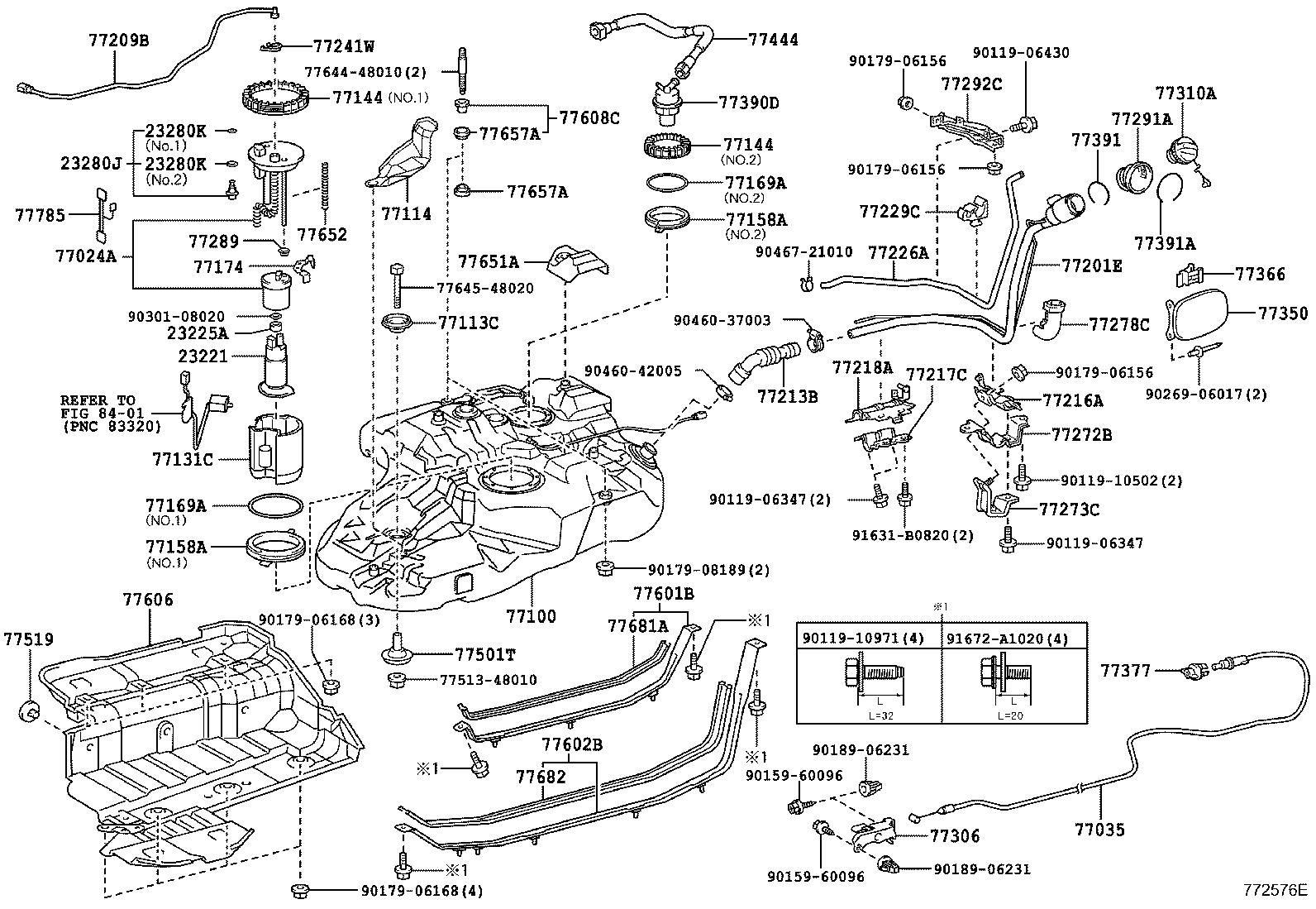 Exploded illustration 772576E