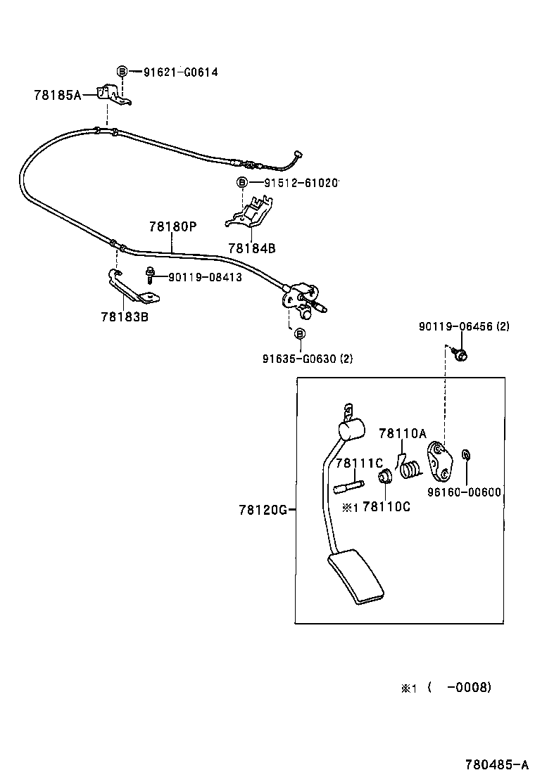 Exploded illustration 780485A