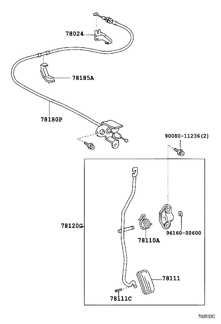 Exploded illustration 780533C