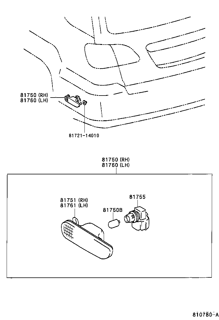 Exploded illustration 810780A