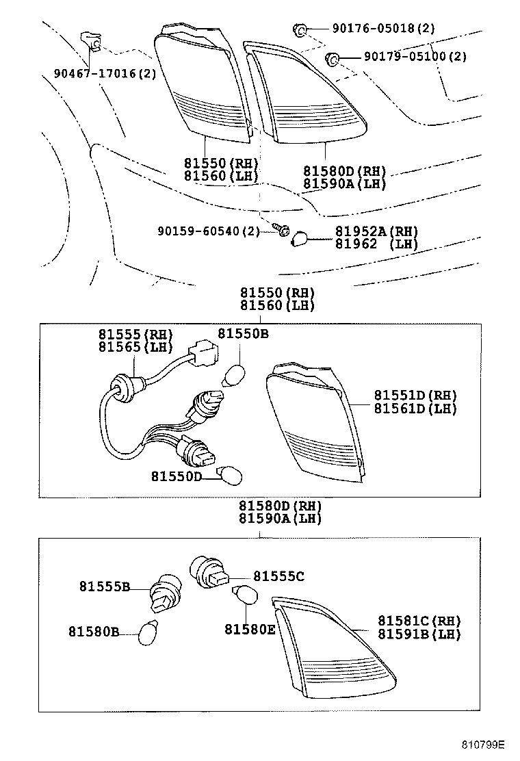 Exploded illustration 810799E
