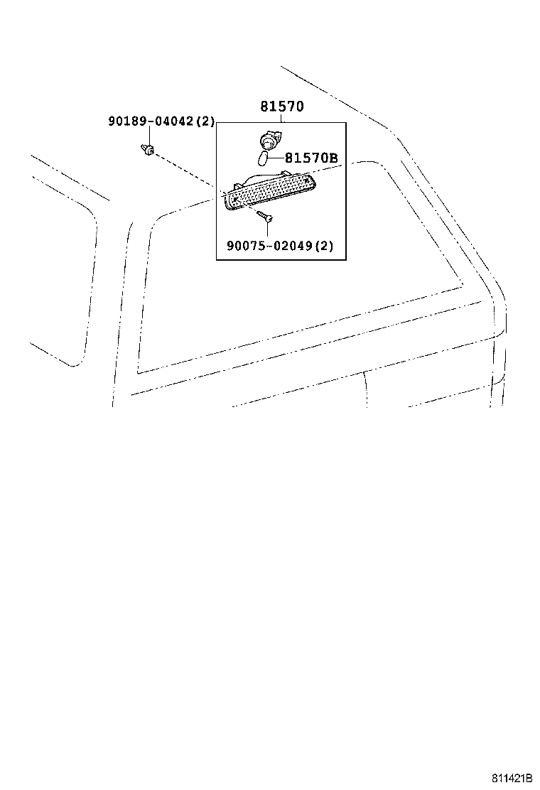 Exploded illustration 811421B