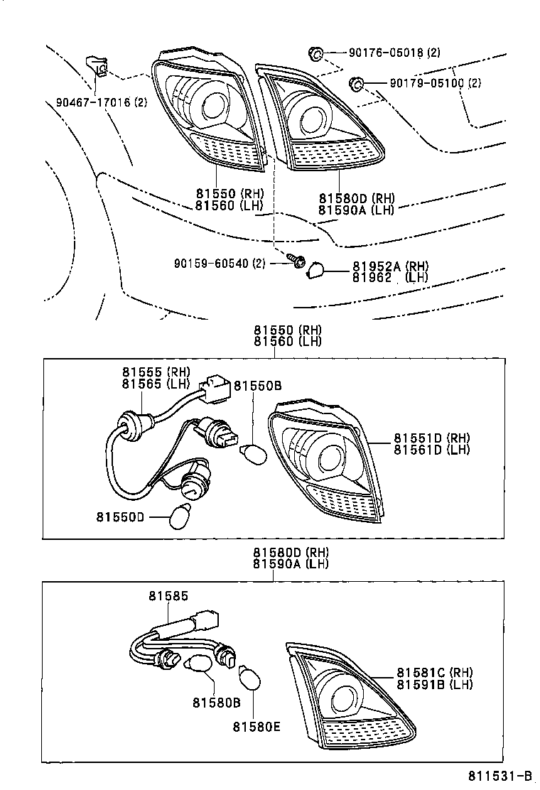 Exploded illustration 811531B