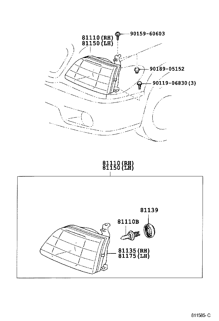 Exploded illustration 811585D