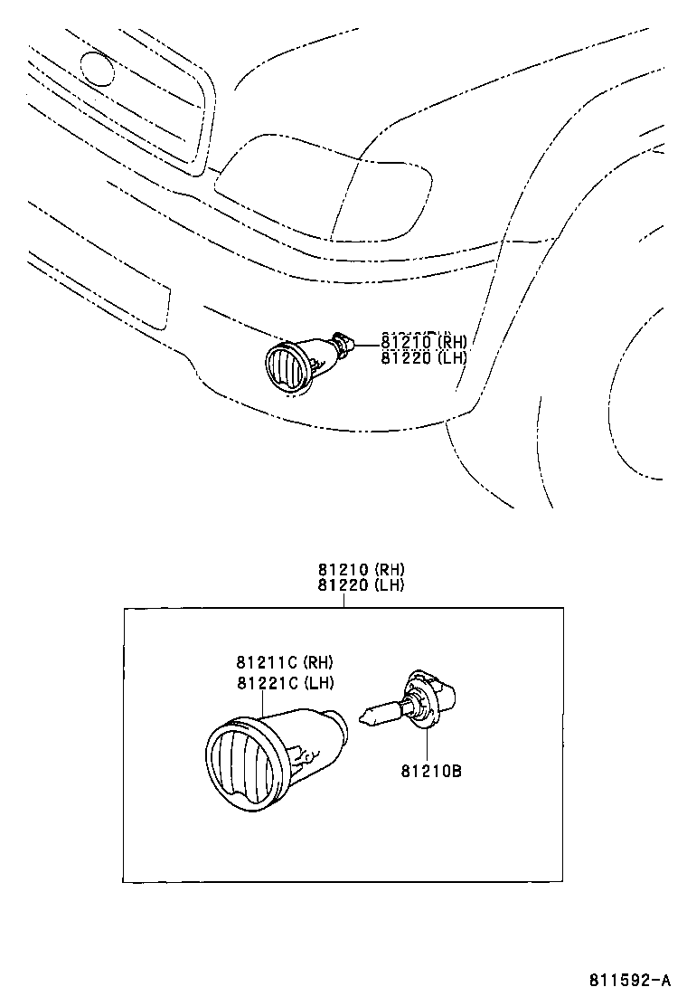 Exploded illustration 811592A