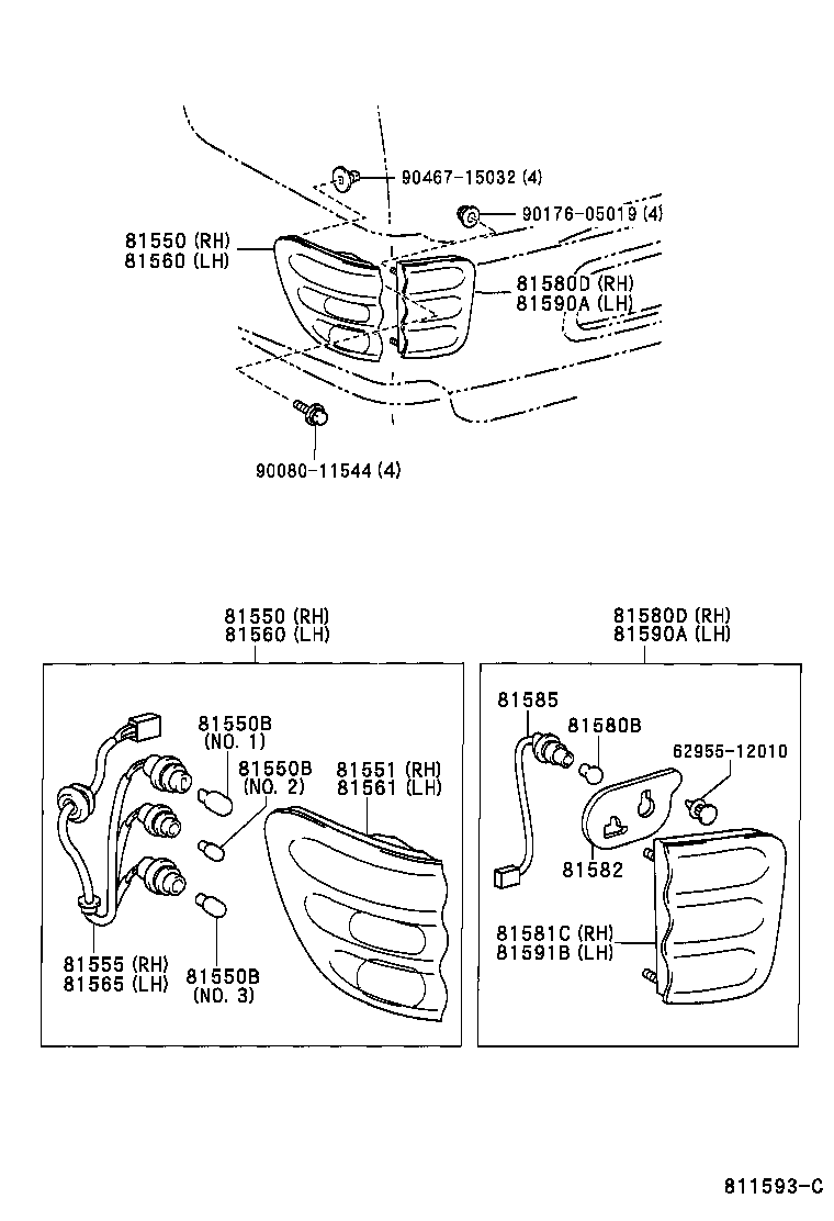 Exploded illustration 811593C