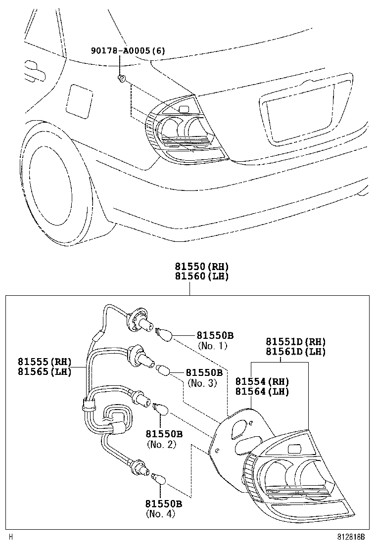 Exploded illustration 812818B