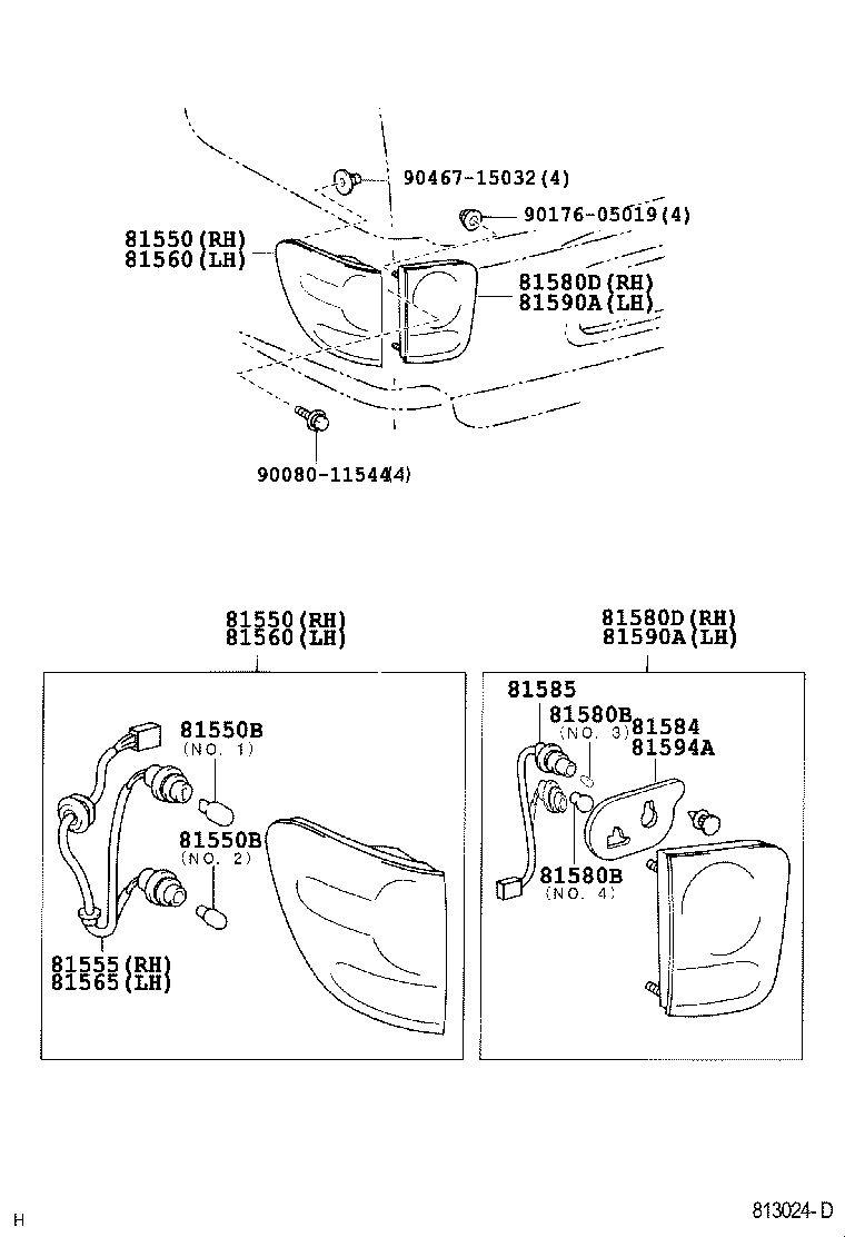 Exploded illustration 813024D