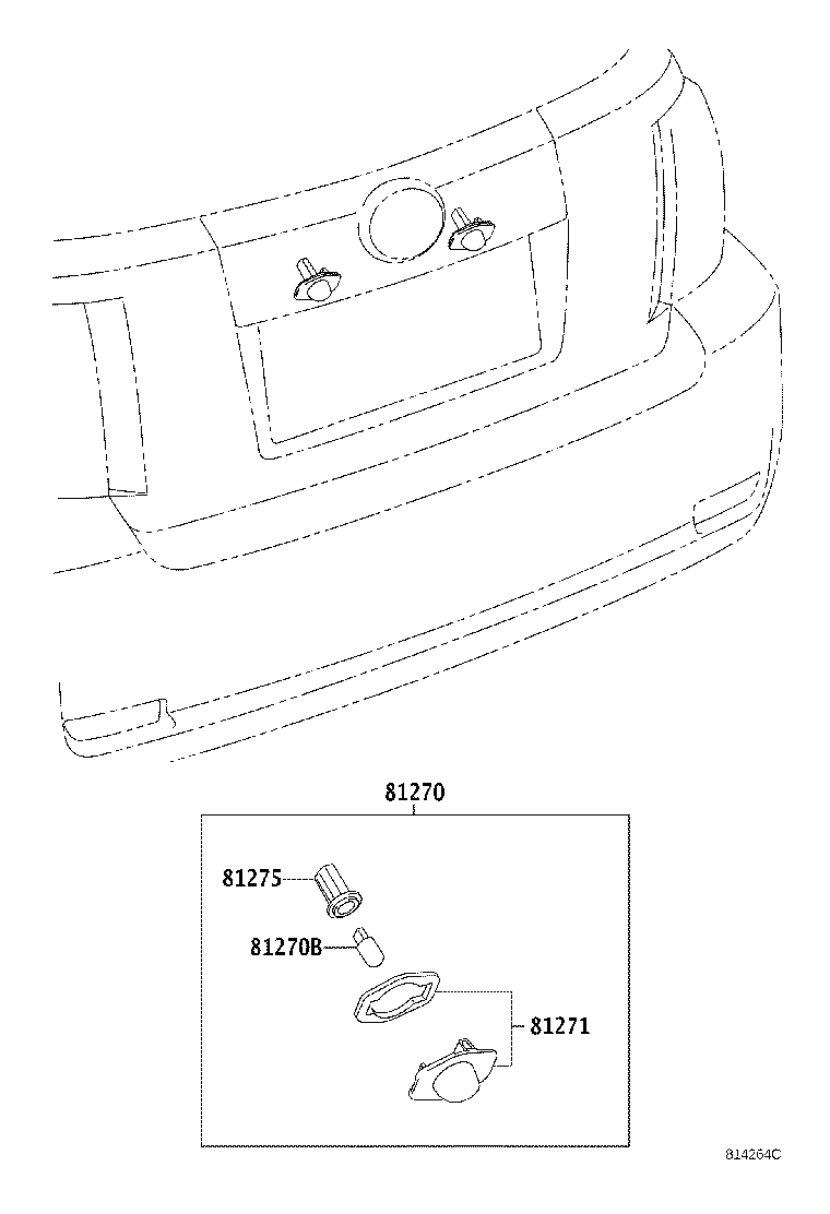 Exploded illustration 814264C