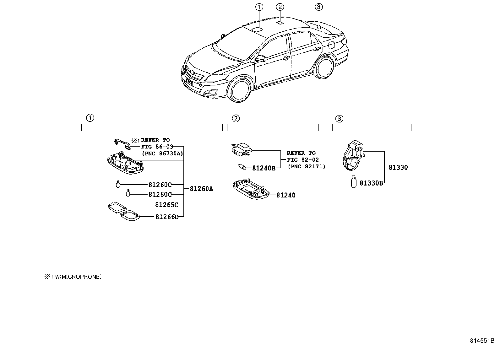 Exploded illustration 814551B