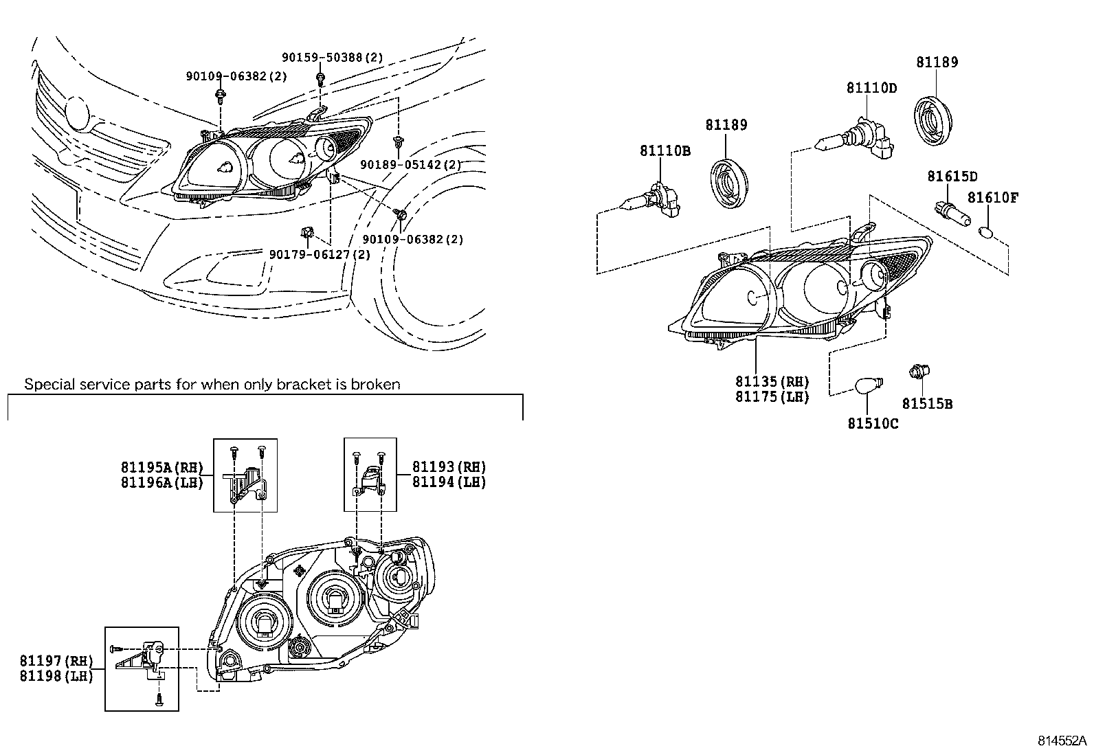 Exploded illustration 814552A