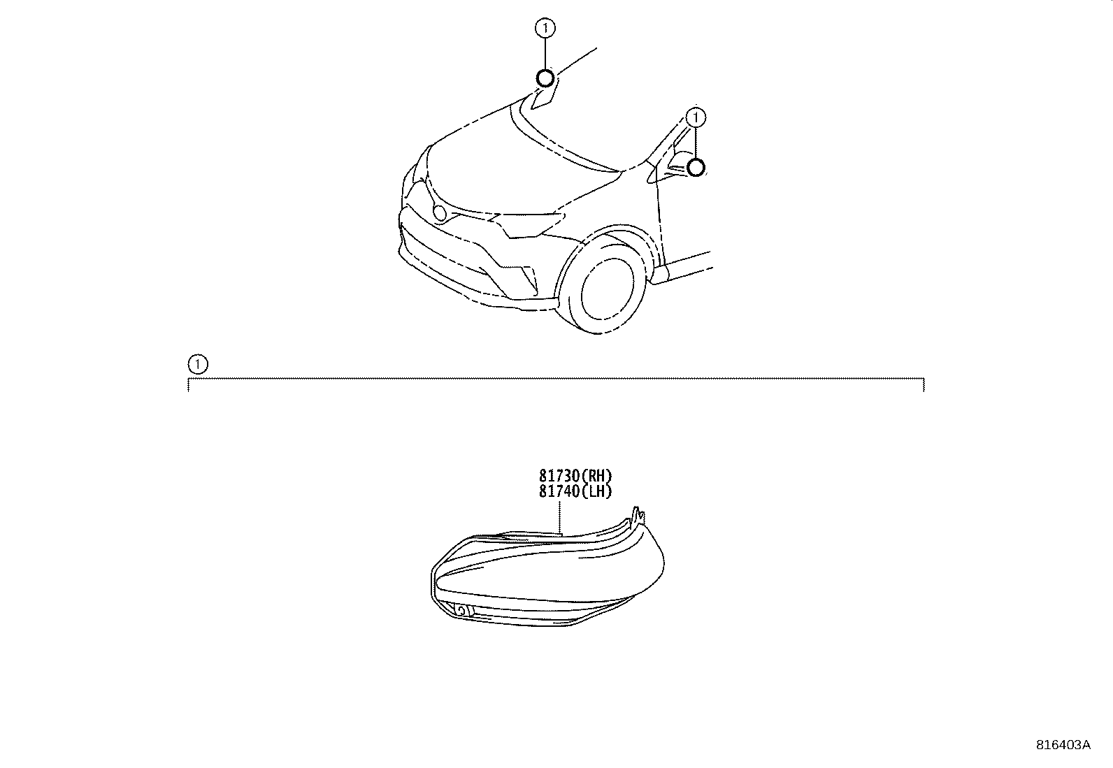 Exploded illustration 816403A